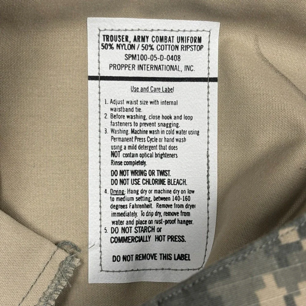 Propper International ACU Army Combat Uniform Digital Camo Cargo Pants Med Short